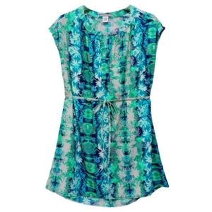 New! Floral Print Tunic Dress with Belt